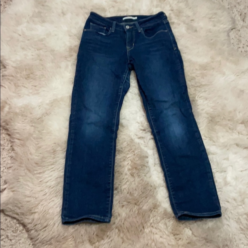 Levi mid rise skinny jeans